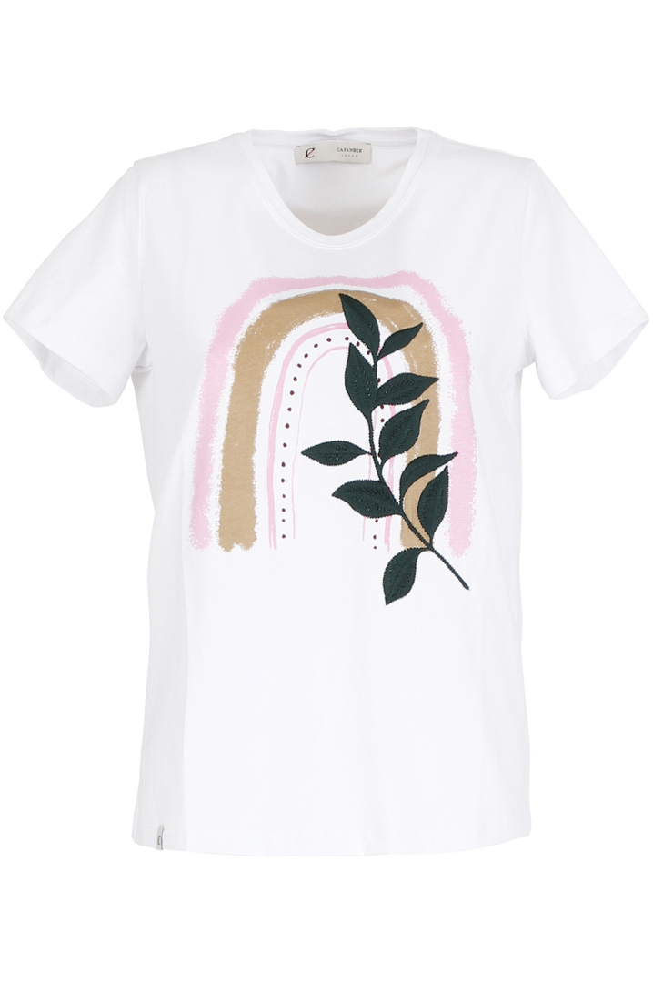 CAFENOIR® T-SHIRT ARCO E FOGLIE - immagine 3