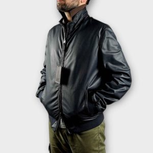 Giubbino Pelle Forata Reversibile Minoronzoni Giubbino