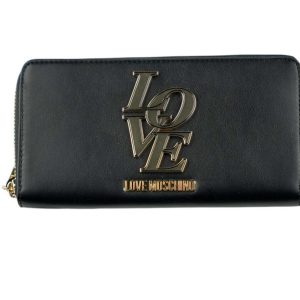 Portafoglio Zip Metal Logo-Lovemoschino®
