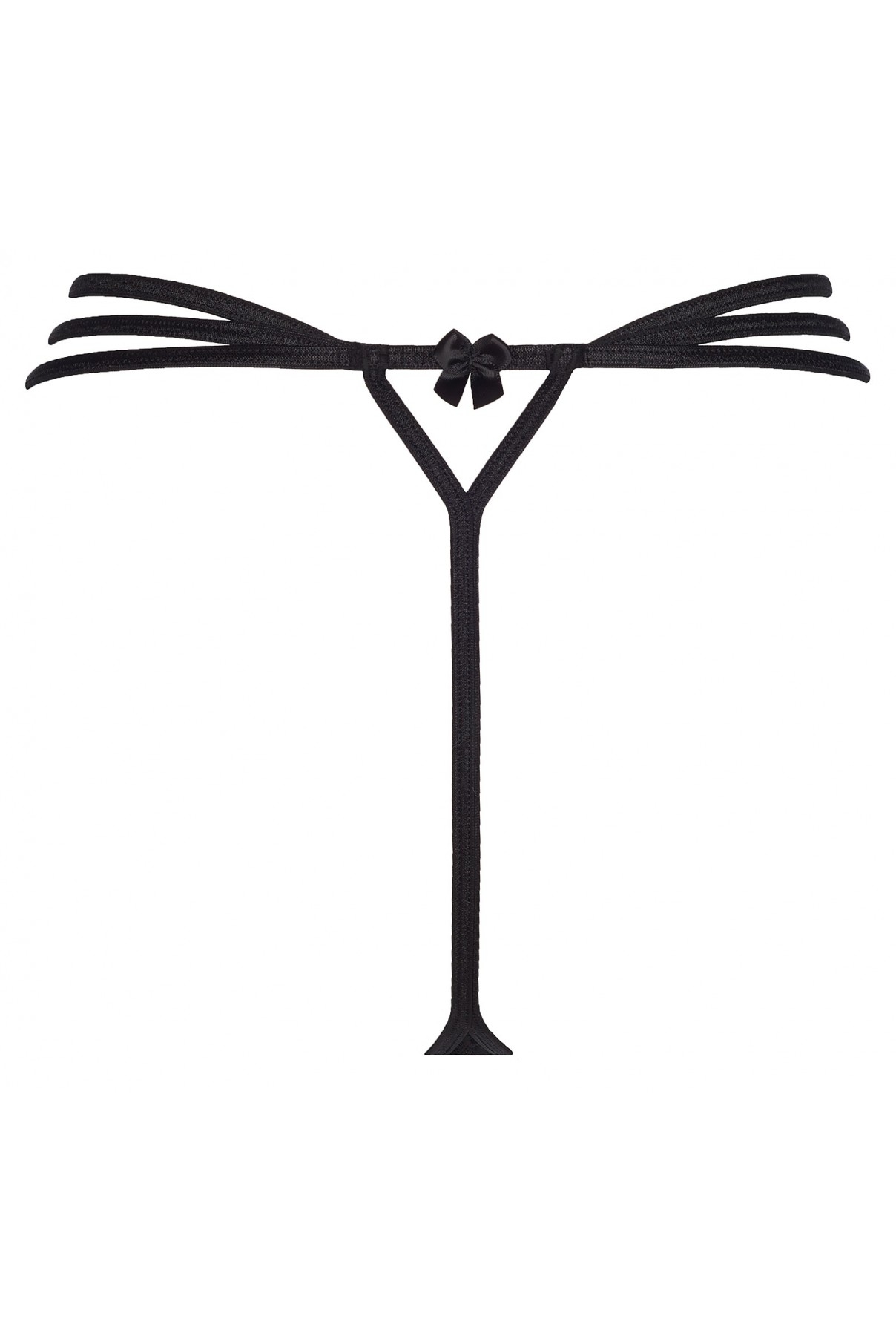 Axami Lingerie: perizoma a tripla stringa con sexy apertura - immagine 5