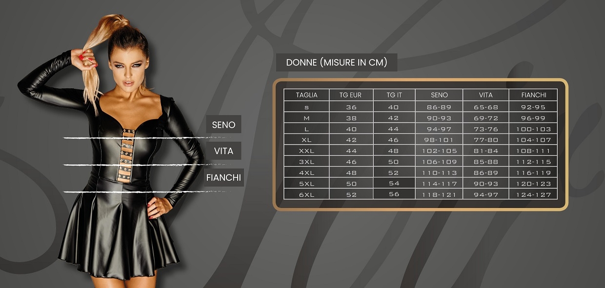 Noir Handmade: provocanti leggings in tessuto wetlook con zip dorata e cinta in PVC - immagine 5