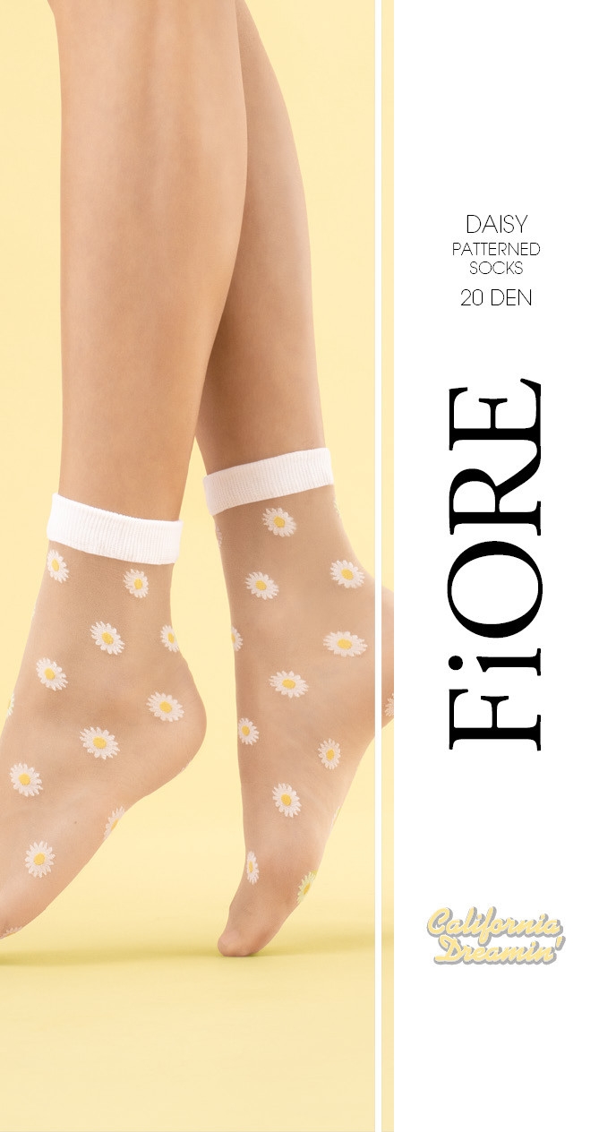 Fiore calze: Daisy calzini con margherite 20 denari - immagine 5