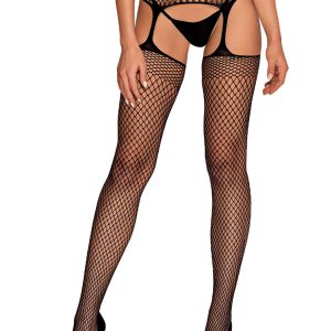Obsessive Lingerie: S815 sexy collant giarrettiera aperti a rete