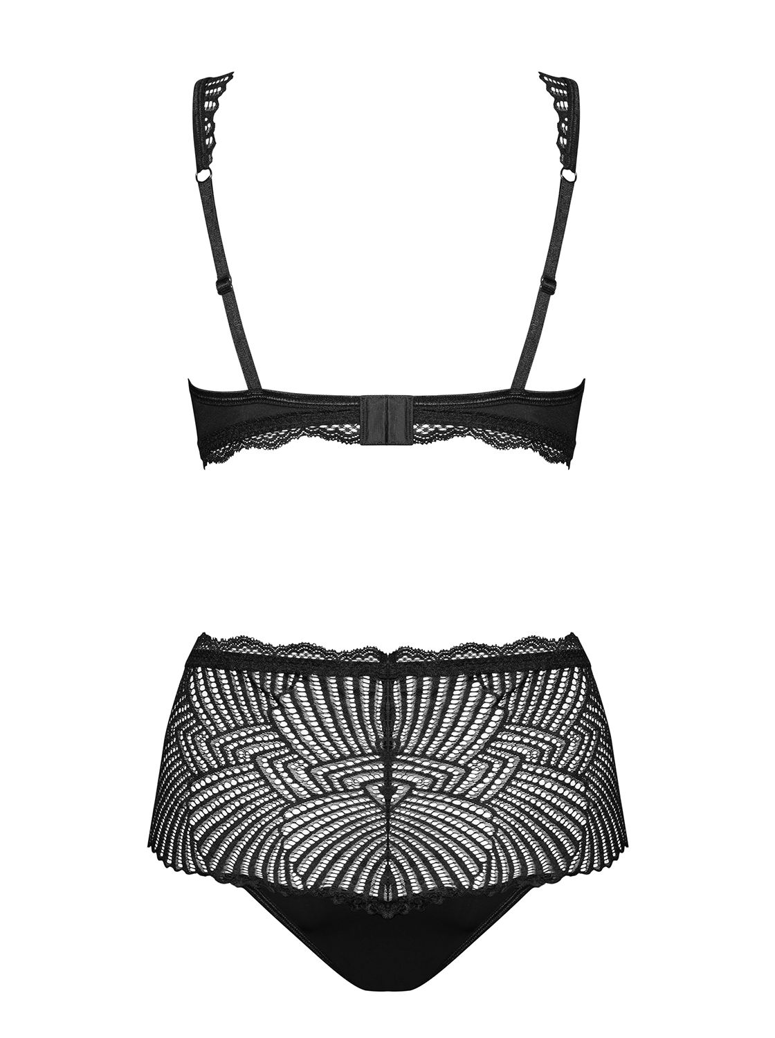 Obsessive Lingerie: Klarita sexy completino in tessuto satinato e pizzo - immagine 8