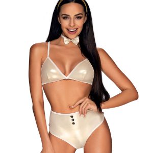 Obsessive Lingerie: Neo Goldes sexy costume da coniglietta quattro pezzi