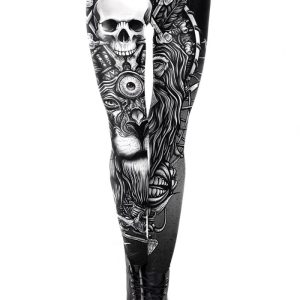 Ocultica: sexy leggings Halloween con teschio