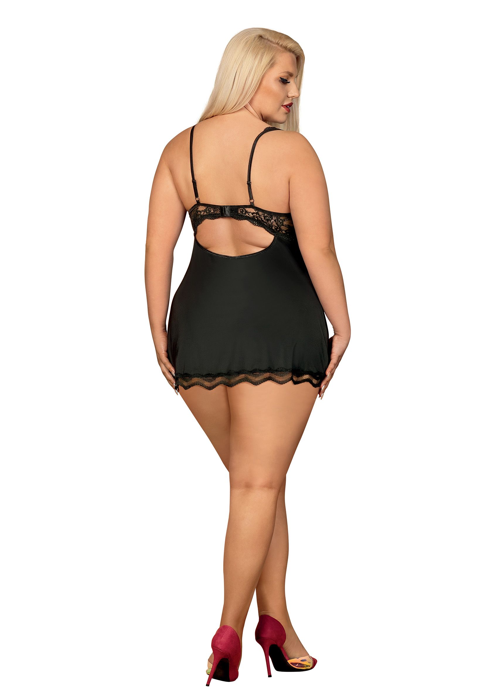 Obsessive Lingerie: Luvae babydoll e tanga misura Curvy XXL - immagine 5