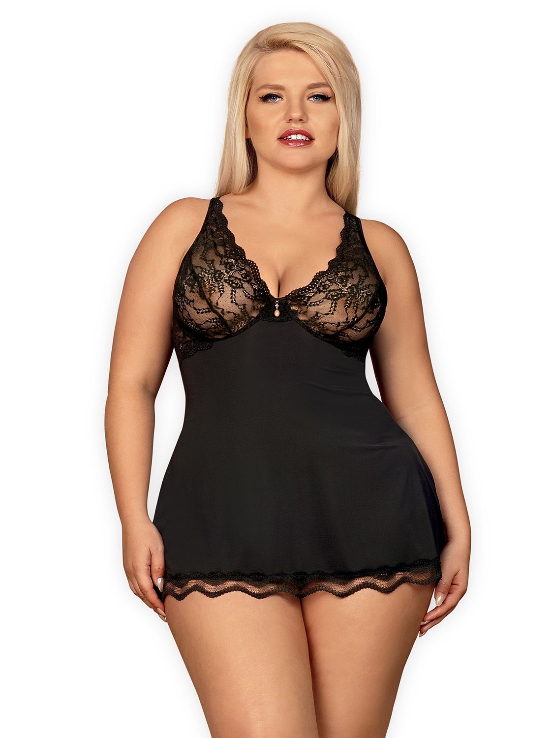 Obsessive Lingerie: Luvae babydoll e tanga misura Curvy XXL