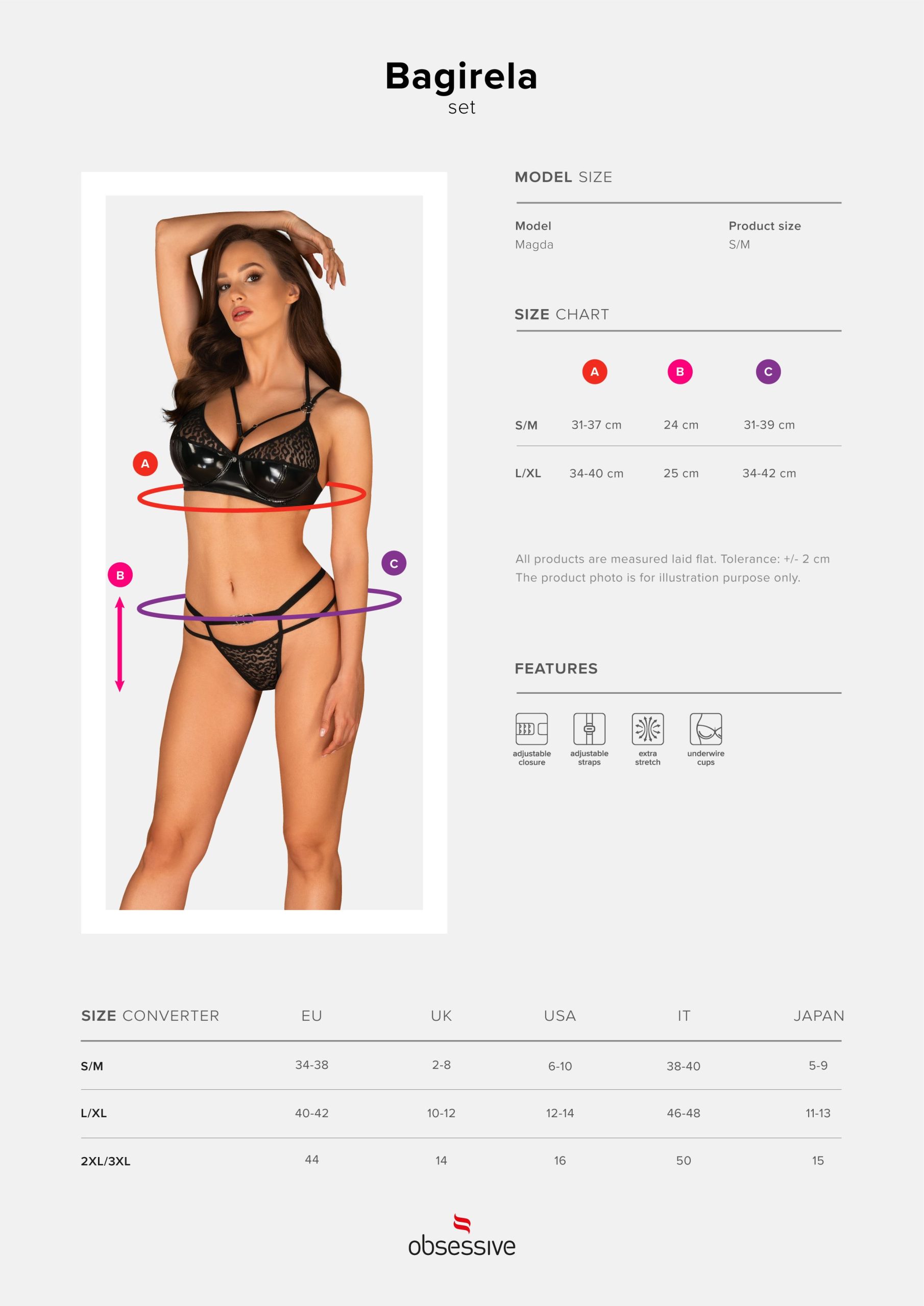 Obsessive Lingerie: Bagirela sexy completino intimo due pezzi - immagine 6