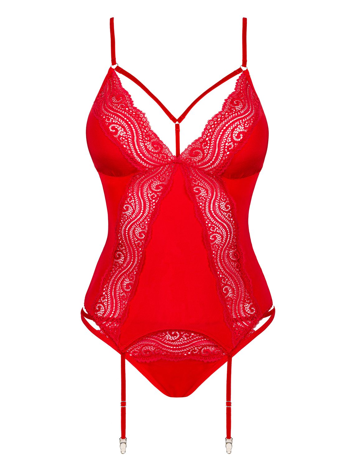 Obsessive Lingerie: Diyosa sexy corsetto e perizoma rosso - immagine 4