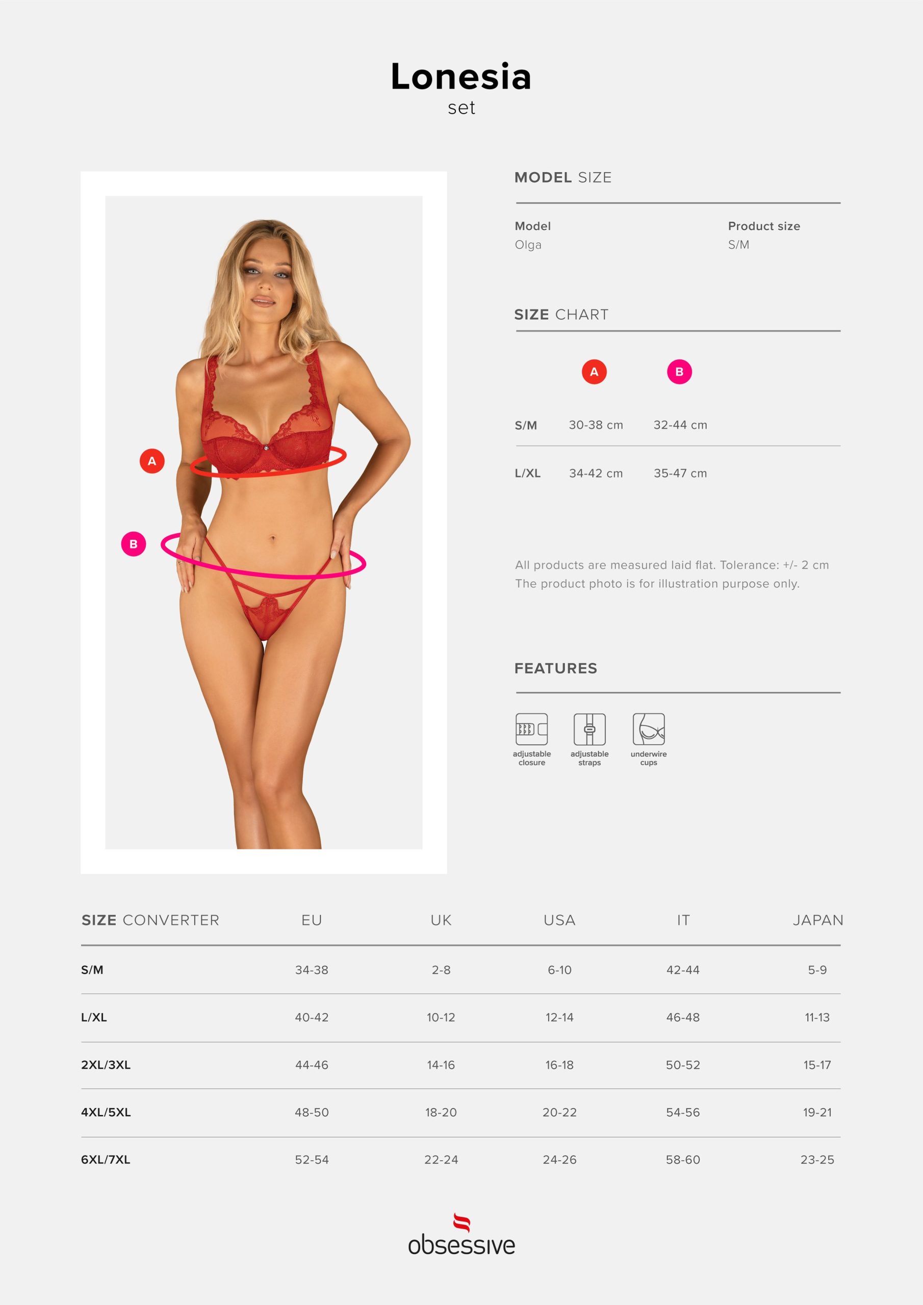 Obsessive Lingerie: Lonesia sexy completino intimo rosso - immagine 6