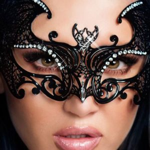 Chilirose Lingerie: sexy maschera a pipistrello con strass