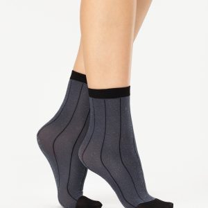 Fiore: Calzini 40 denari a righe in tre colori Trinket