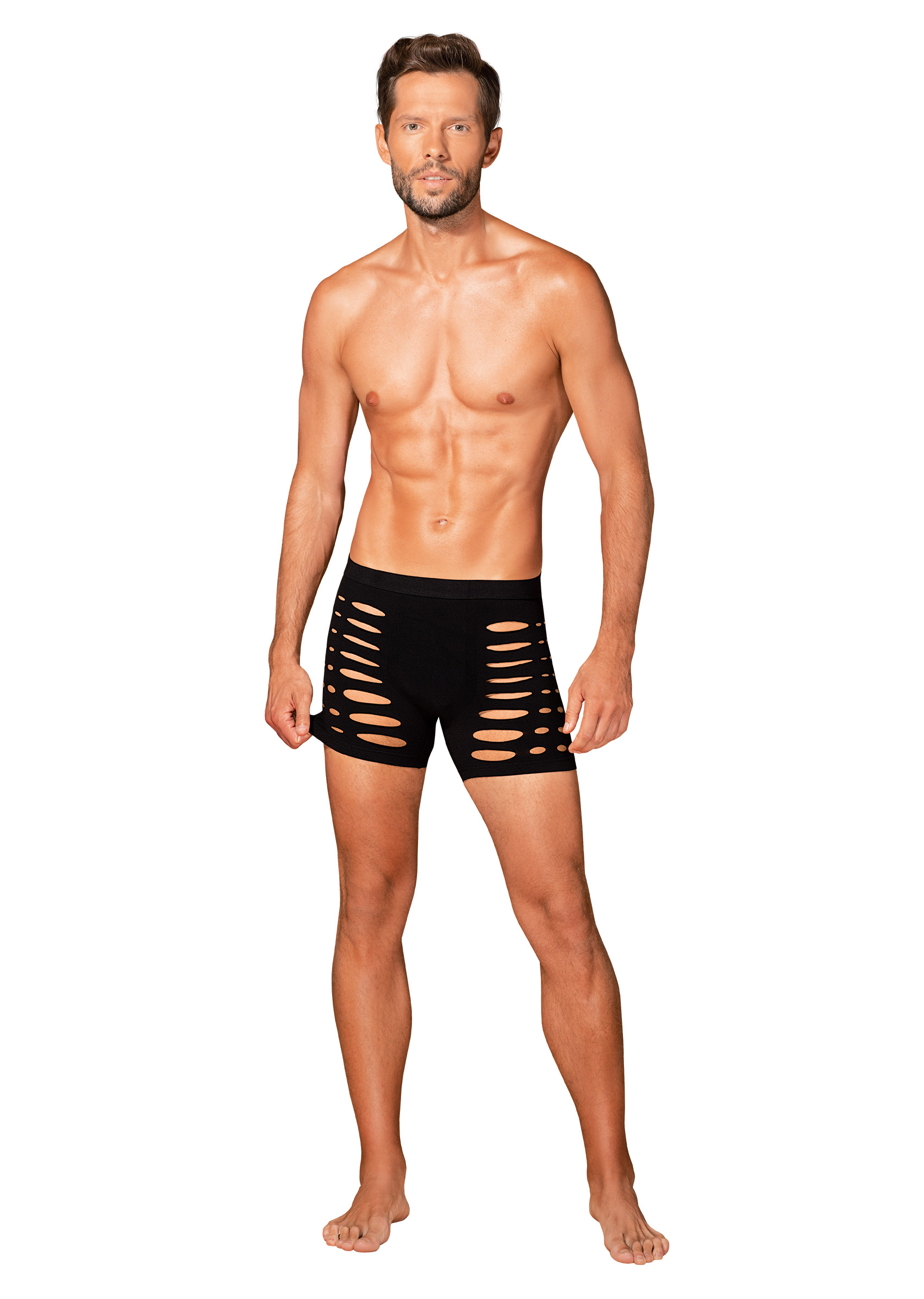Obsessive Lingerie: M104 boxer da uomo con tagli - immagine 6