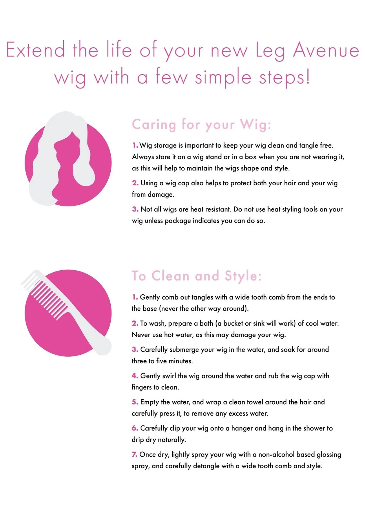 Parrucca lunga bicolore - immagine 3