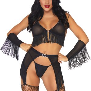 Leg Avenue Lingerie: costume da Cowgirl quattro pezzi