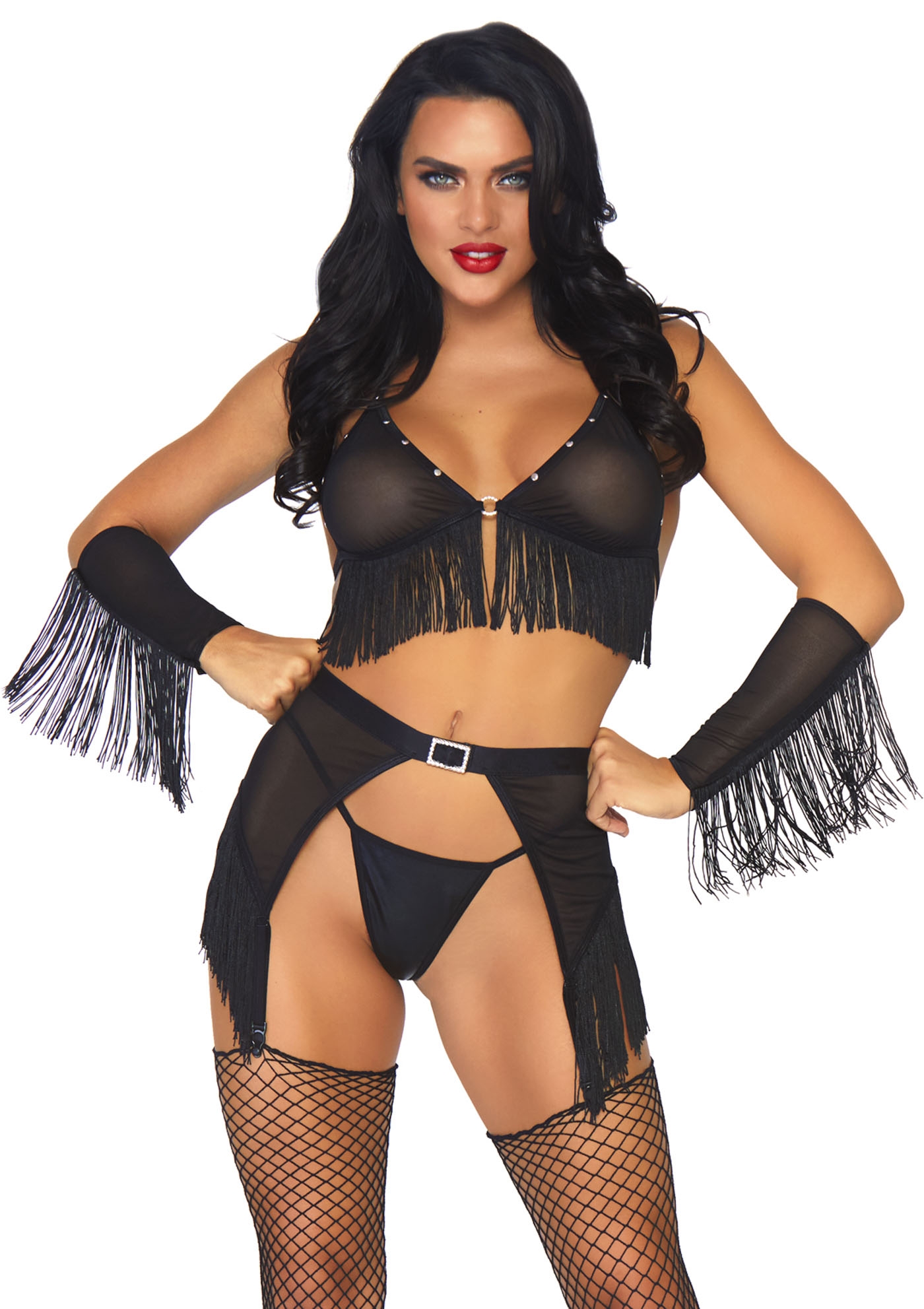 Leg Avenue Lingerie: costume da Cowgirl quattro pezzi - immagine 2