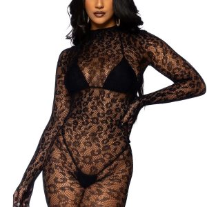 Leg Avenue Lingerie: sexy catsuit integrale leopardata