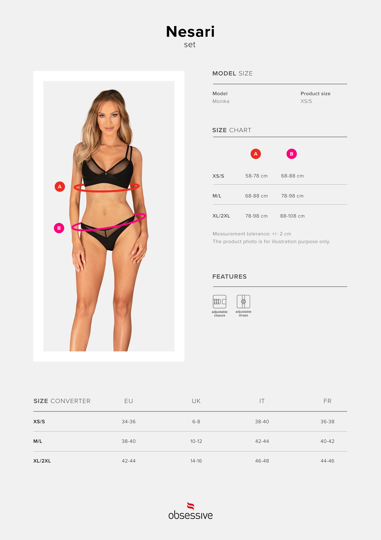 Obsessive Lingerie: Nesari sexy completino intimo due pezzi - immagine 6