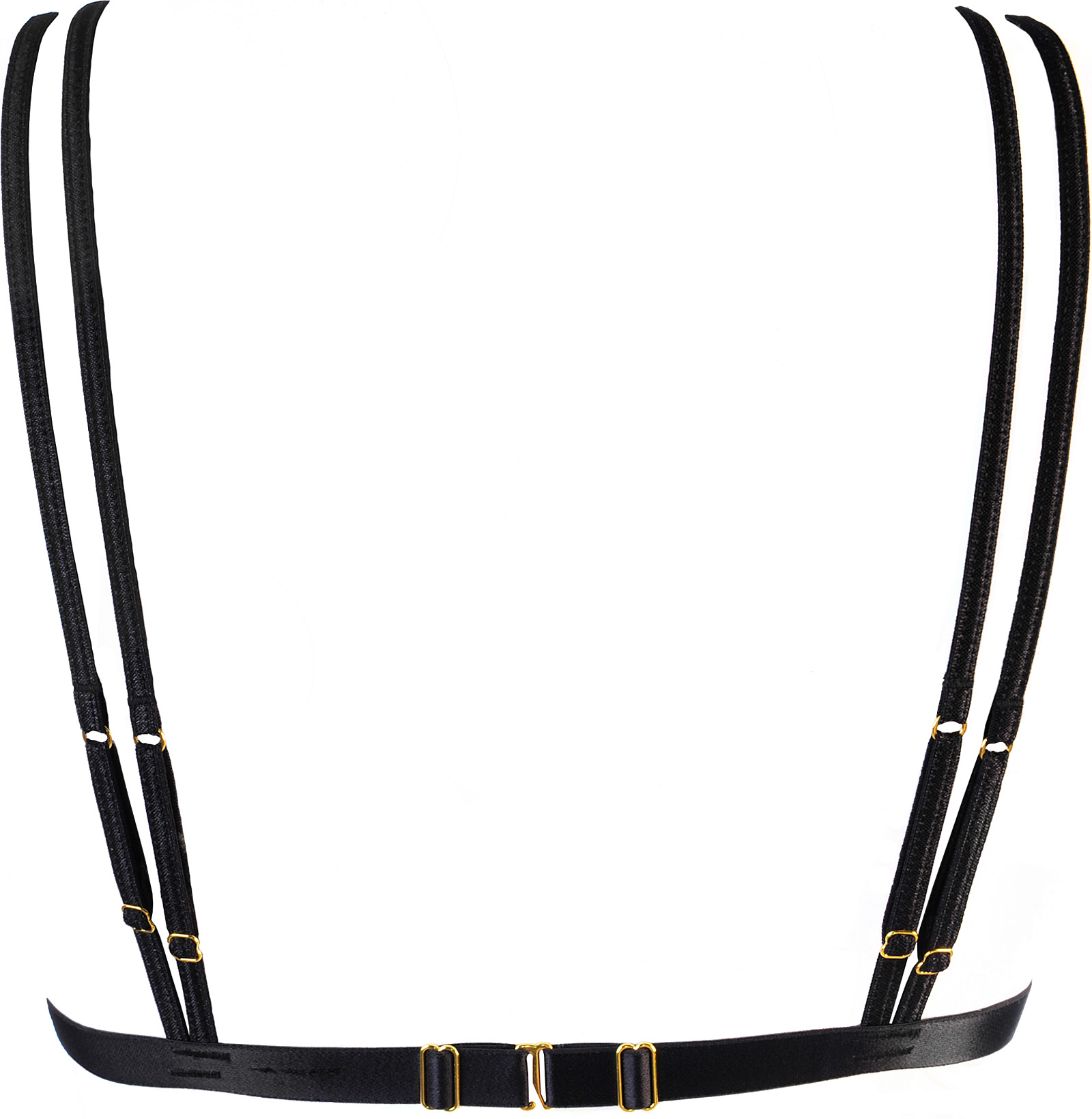 Axami Lingerie: bralette in pizzo nero con parte centrale aperta - immagine 9