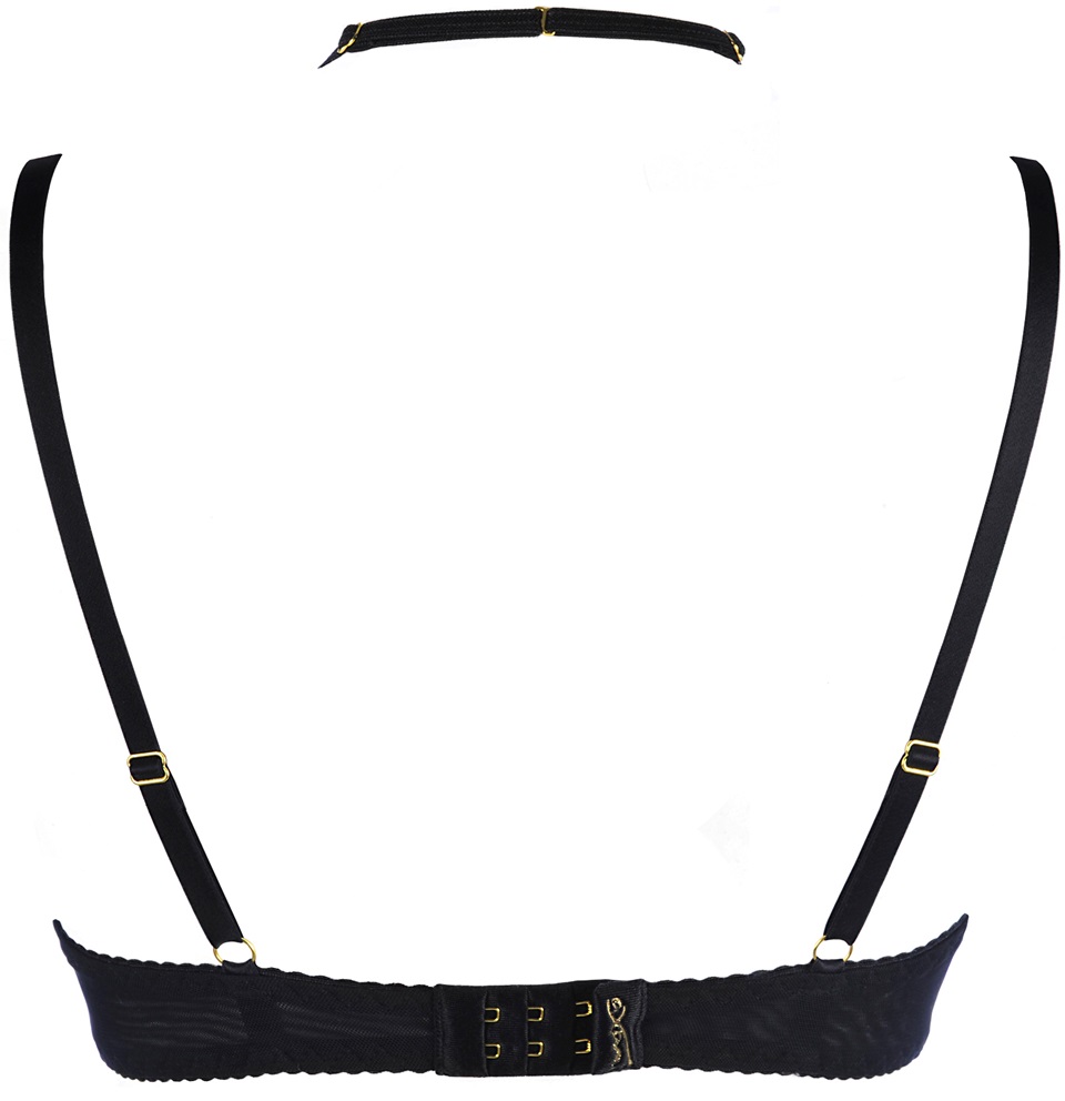 Axami Lingerie: seducente reggiseno peek-a-boo in pizzo nero - immagine 7