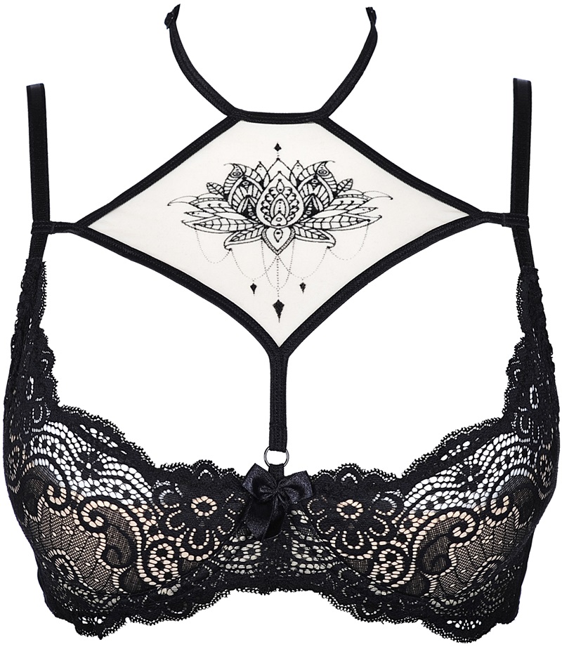 Axami Lingerie: reggiseno push-up con decorazione floreale filigranata - immagine 4