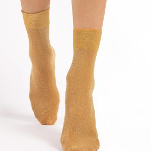 Fiore: Calzini 60 denari in lurex 3 colori Brillo