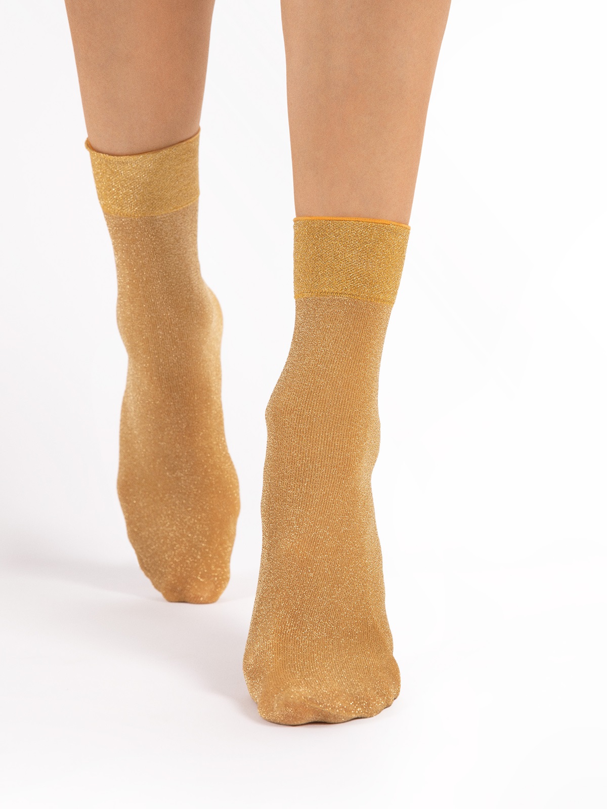 Fiore: Calzini 60 denari in lurex 3 colori Brillo