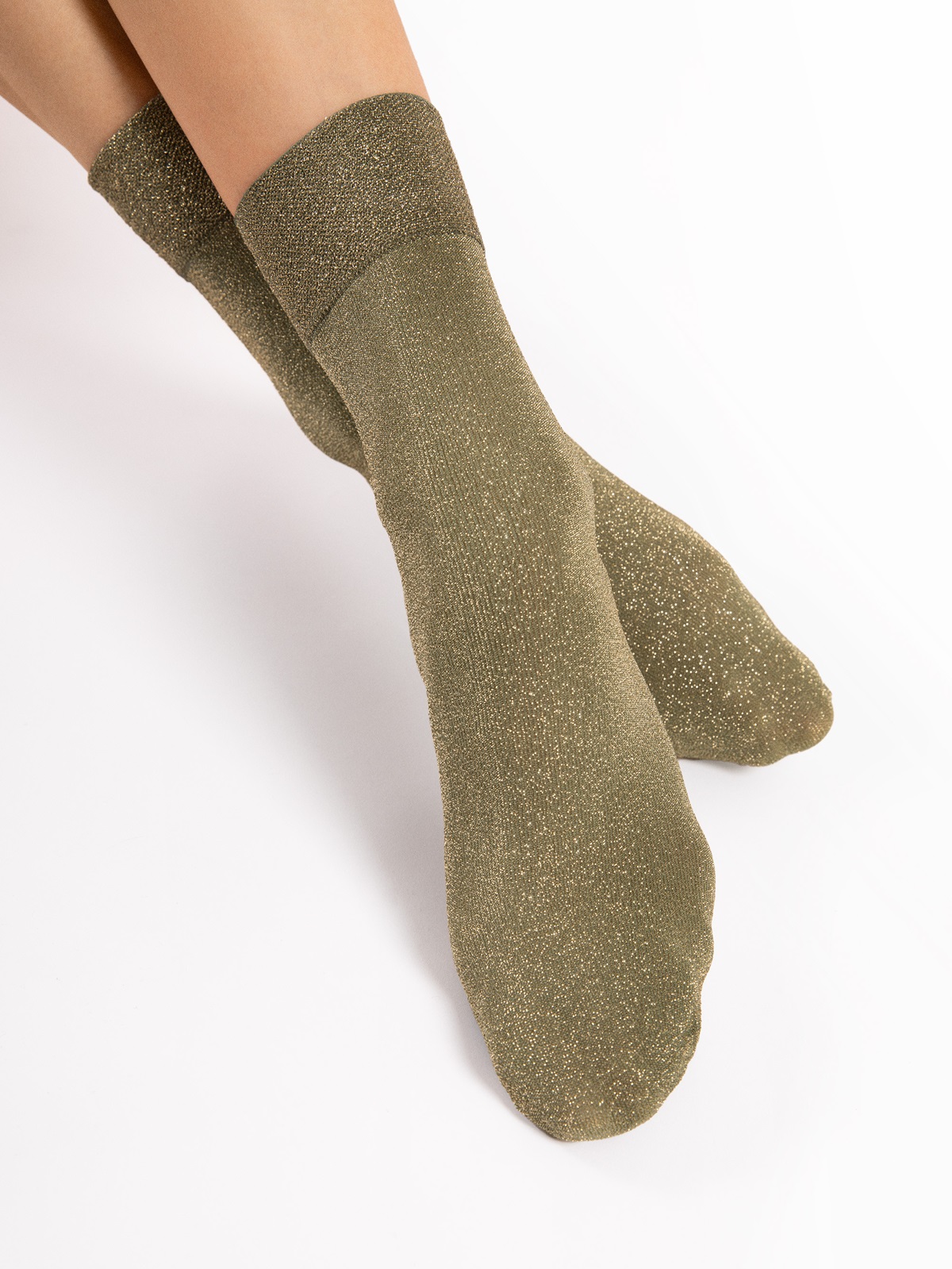 Fiore: Calzini 60 denari in lurex 3 colori Brillo - immagine 4