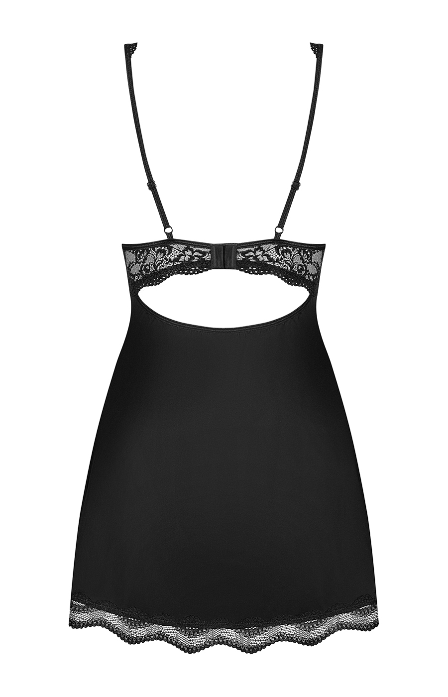 Babydoll Luvae nero Obsessive – pizzo elegante e schiena scoperta - immagine 5