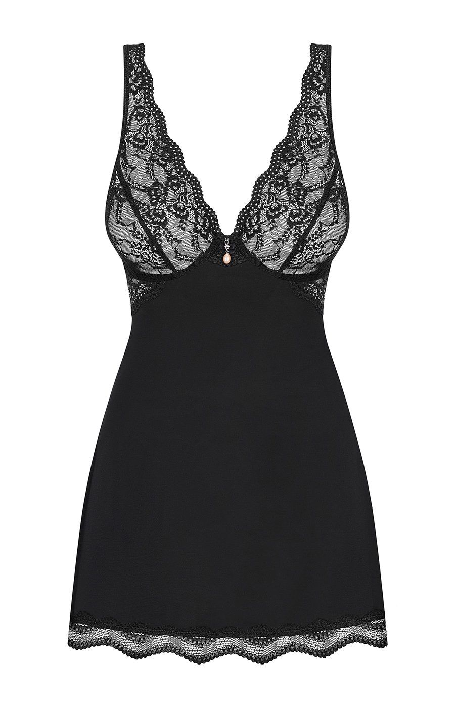 Babydoll Luvae nero Obsessive – pizzo elegante e schiena scoperta - immagine 3