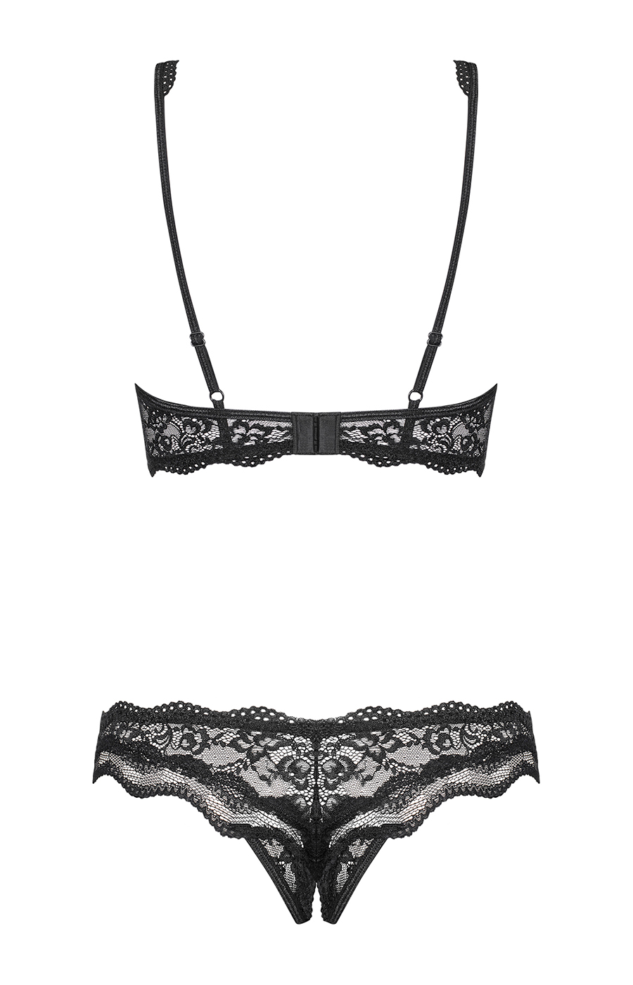 Set aperto Luvae nero Obsessive – reggiseno e perizoma - immagine 6