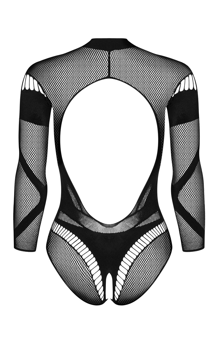 Body nero con dettagli geometrici – Obsessive B135 - immagine 6