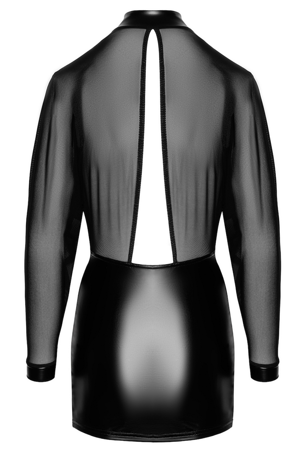 Abito Opium con top trasparente e gonna wetlook - immagine 7