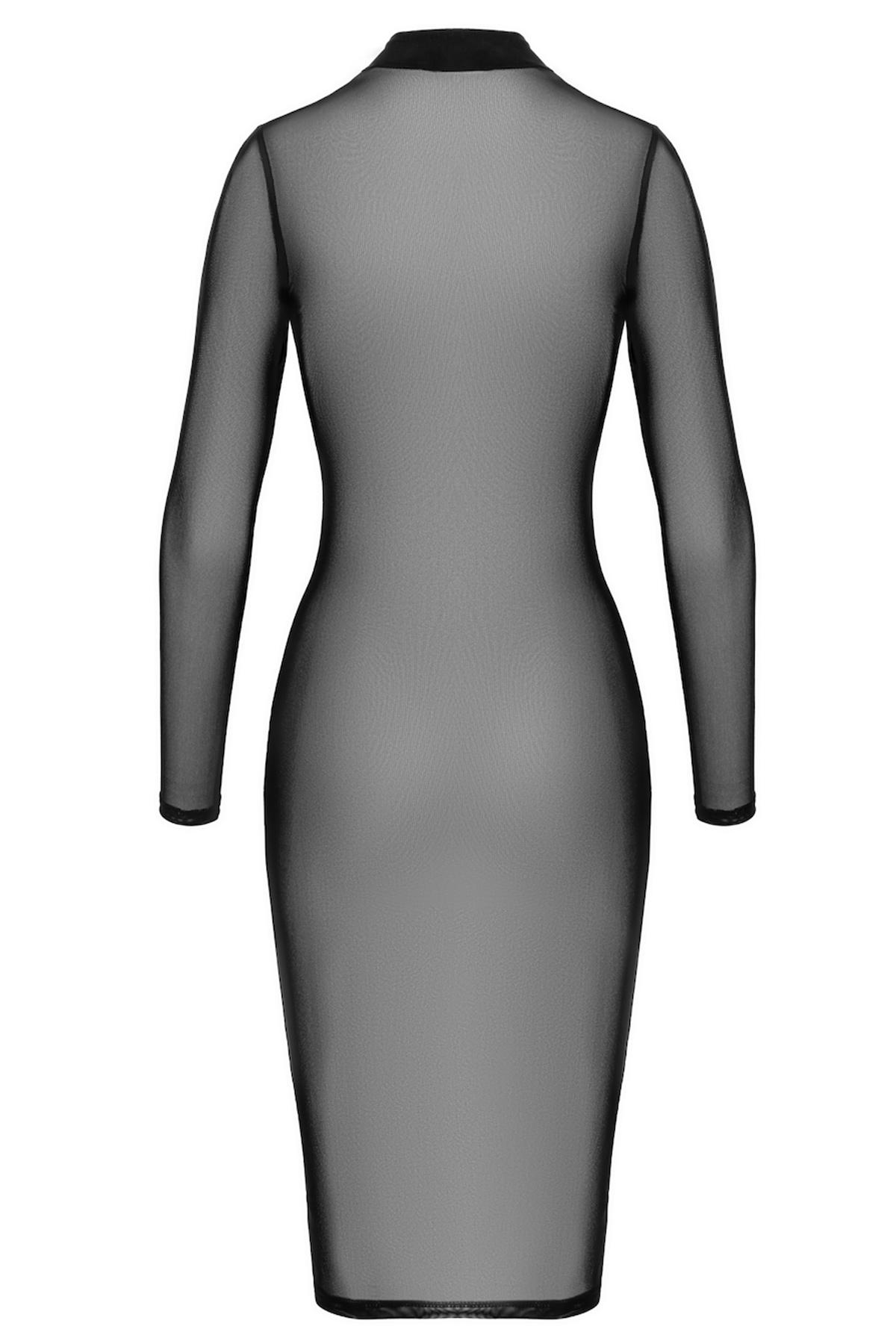 Abito trasparente con zip integrale Ecstasy Noir Handmade - immagine 5