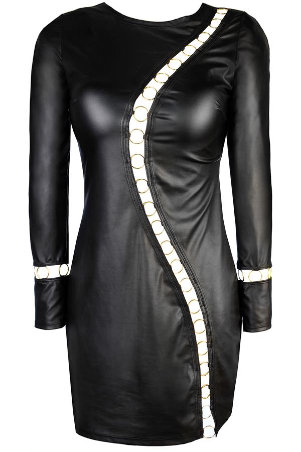 Abito aderente in eco-lattice a maniche lunghe Axami - immagine 6