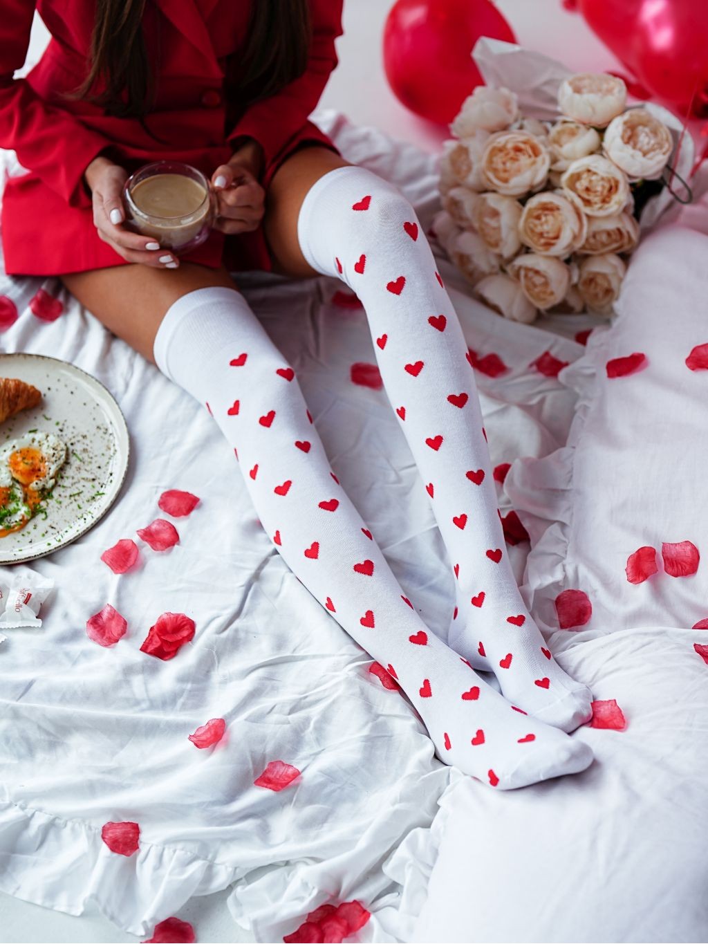 Milena: Parigine in cotone con cuoricini 4 colori - immagine 4