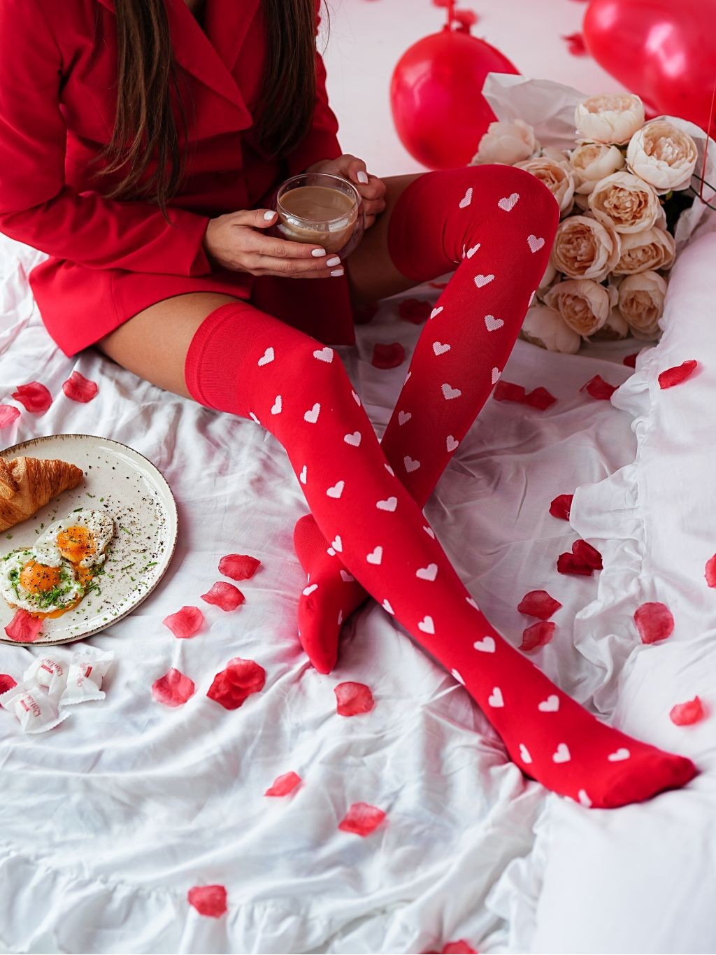 Milena: Parigine in cotone con cuoricini 4 colori - immagine 2