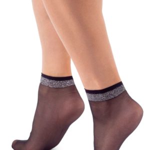 Annes: Calzini in Lycra con banda in lurex