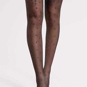 Fiore: Calze da reggicalze 15 den con lurex Bruine