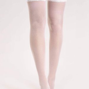 Fiore: Calze autoreggenti bianche 20 denari Matin