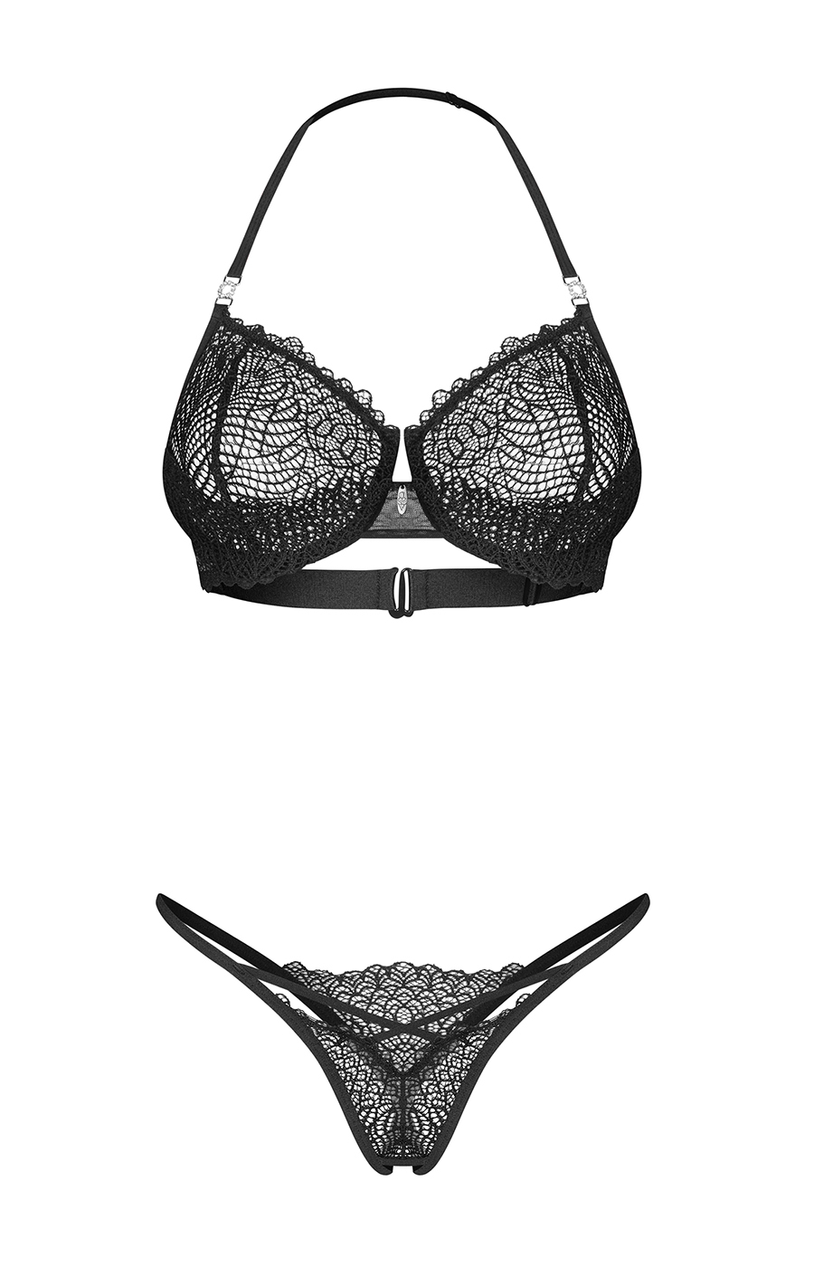 Obsessive: Iliosa set in pizzo con perizoma aperto - immagine 3