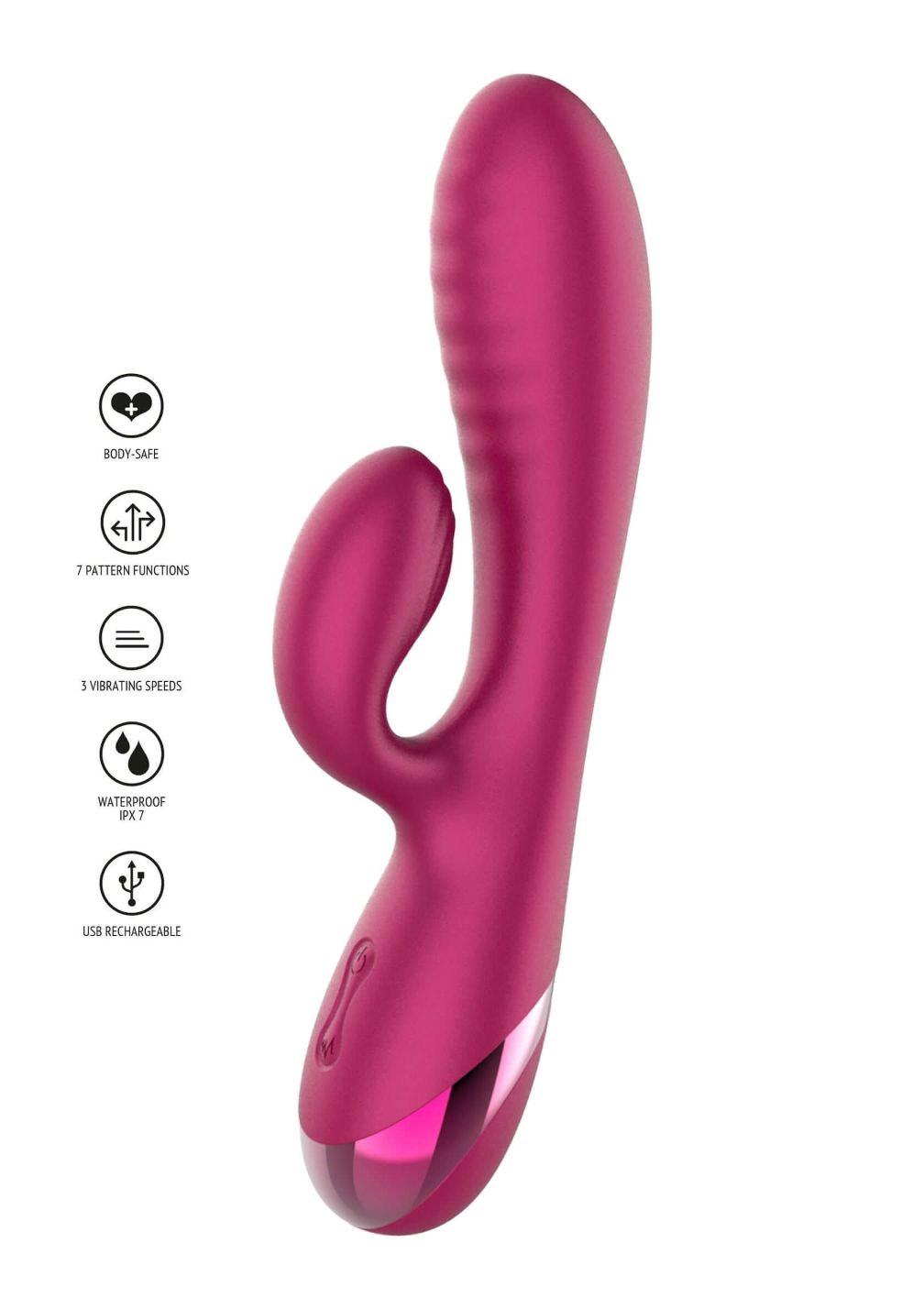 Forever Love – Vibratore Rabbit con Doppia Stimolazione G-spot e Clitoride - immagine 5