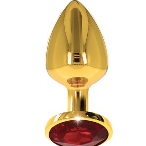 Plug in alluminio dorato con Diamante – Taglia M