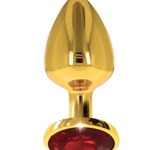 Plug in alluminio dorato con Diamante – Taglia L