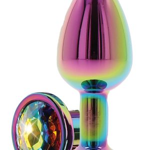 Twilight Booty Jewel – Plug in Alluminio con Gemma Arcobaleno L