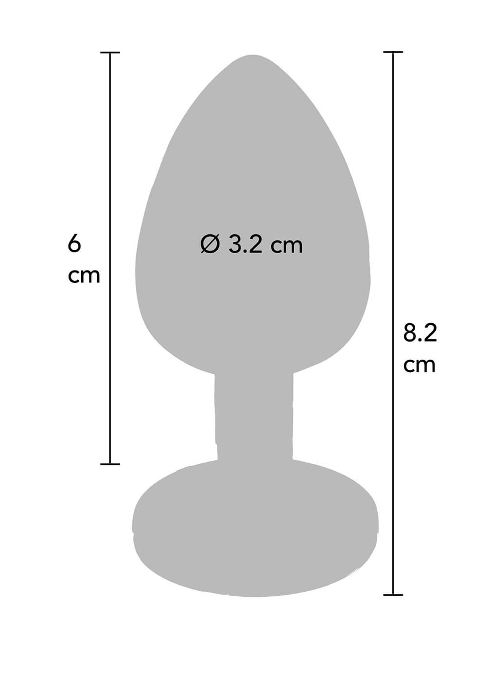 Twilight Booty Jewel – Plug in Alluminio con Gemma Arcobaleno M - immagine 4