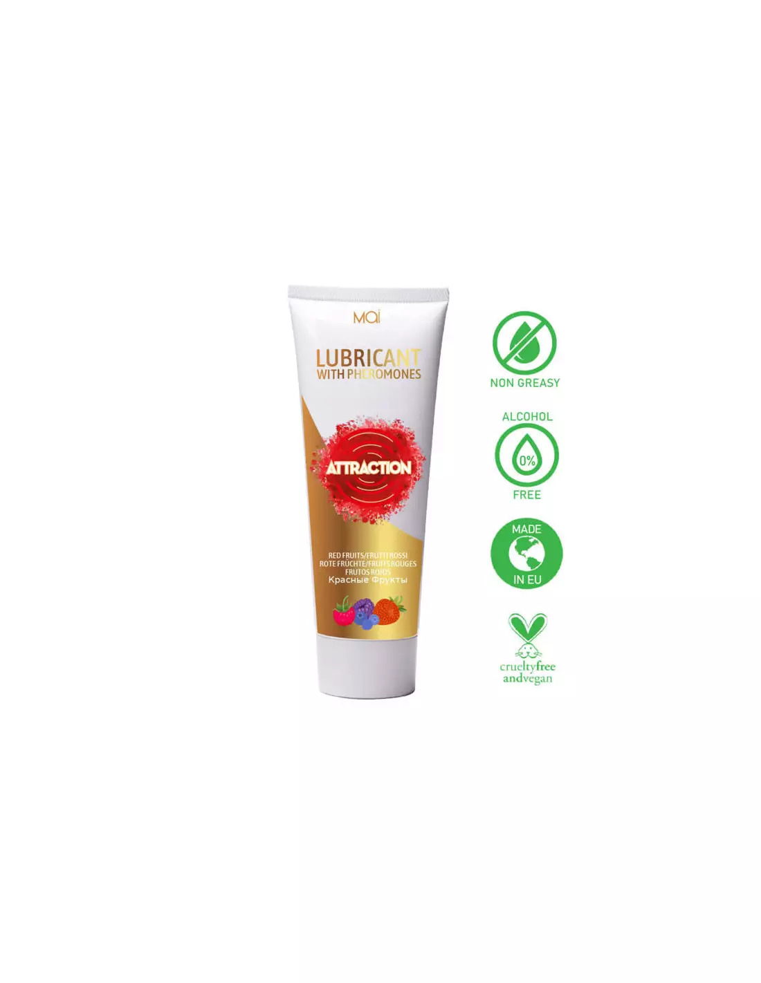 Lubrificante afrodisiaco frutti rossi 75 ml – Idratante e stimolante - immagine 3
