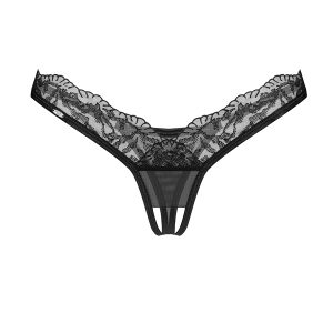 Obsessive: Arrowel Black perizoma in pizzo aperto