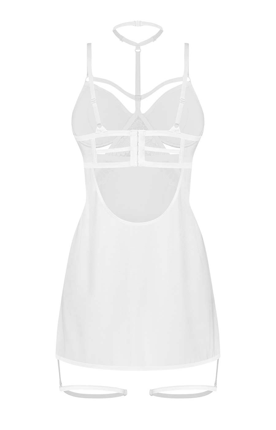 Obsessive: Arrowel White chemise con choker e giarrettiere - immagine 7